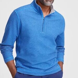 TOMMY BAHAMA Reversible Quarter Zip Sweater
